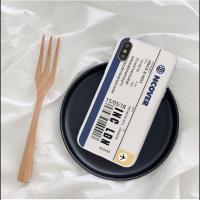 飞机票 苹果6/6S 飞机票xsmax冷淡风苹果11手机壳iPhone12/X软壳8plus/xr潮套6s/7p