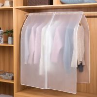 [小号:宽90高120]白色透明 盖布 防尘/印花/环保/免安装 衣服防尘罩防尘盖布衣架防尘罩盖布透明挂式衣柜衣罩西服套