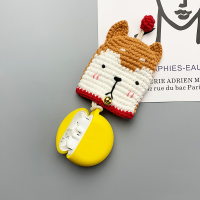 [华为Freebuds4专用]黄色+柴犬毛线套 适用于华为Freebuds4耳机套Freebuds Pro蓝牙耳机壳fb