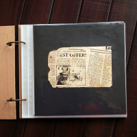 牛皮封面:黑卡内页 赠品 23张PP袋+23张内页纸 手工diy相册本 粘贴式回忆录覆膜拍立得家庭影集情侣纪念册礼物