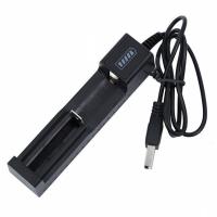 USB单槽充电器 18650锂电池充电器USB单槽智能锂电座充3.7V4.2V头灯手电筒充电器