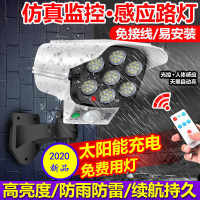 [仿真监控]太阳能路灯 无 1080p 2.8mm 小米连手机远程无线360度全景摄像头无死角室外高清家用监控器HEF