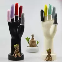 彩色布指套(均码)10只装 指头头套加厚耐磨布指套护指保防防护手指工作保护透气劳保