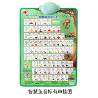智慧鱼音标挂图 英语拼读训练神器小学生学习英语48个国际音标自然发音有声挂图