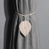 常规款米白色1条 窗帘绑带ins扣环一对装纱帘束带手工编织绑绳轻奢窗帘绑饰北欧