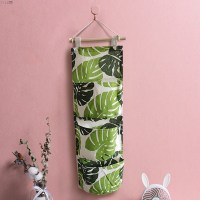 3兜挂袋-绿树叶 通用 收纳袋挂墙宿舍神器床头挂篮挂墙上置物架收纳袋小布袋