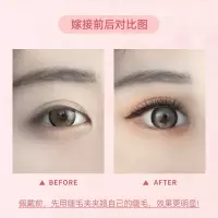 其他/other 8mm 10D丝绒朵毛热熔0.07鸡爪自己嫁接自然种植假睫毛单株簇