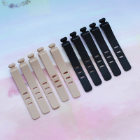 [黑色/咖啡色]各5条 创意便携数据线网线收纳理线器耳机充电线防丢硅胶扎带绑带卡扣