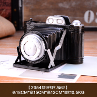 2054款相机道具 仿古老式照相机 家居装饰 摄影道具 铁艺模型 摆件 铁皮模型