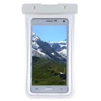 白色[6寸以下通用] 户外夜光漂流透明游泳手机袋 iPhone通用大屏pvc手机防水袋手机套