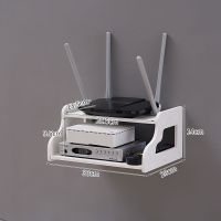 30CM镂空置物架无痕钉款 投影仪放置台路由器置物架无线壁挂Wf收纳机顶盒多媒体集线免打孔