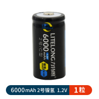 C型6000mAh电池*1节装 2号充电电池套装二号C型电池收音机可充1号2号5号7号9v电池