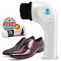 电动刷鞋器8件套+美容膏 电动鞋刷擦鞋软毛家用鞋刷子多功能清洁鞋油无色套装皮鞋鞋油黑色