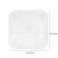 白色1个装 厨房水槽过滤网浴室下水道毛发过滤垫菜盆水池地漏盖头发防堵神器