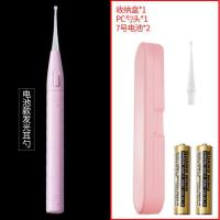 电池款发光耳勺粉色 挖耳朵可充电挖耳勺发光儿童宝宝软头勺成人掏耳屎神器掏耳勺带灯