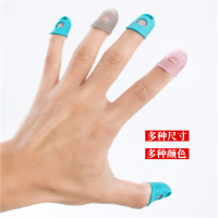 大号5只装(建议大拇指佩戴) 硅胶防护护指手耐磨加厚防滑防烫点钞翻书吉他防痛护手指头套