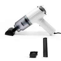 车载点烟器款 白色 家用窗户吸尘器大吸力小型手持式车载无线强力吸尘机缝隙凹槽清洁