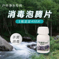450片二氧化氯野外生活户外河水饮用水净水片消菌杀毒泡腾买3送1
