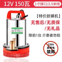 12v150w2.5米塑料叶无质保 直流潜水泵电瓶车抽水泵小型家用农用12V24V48V60V伏电动车抽水机