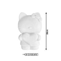 爱心小号(高17.5cm) 单独白胚 史迪仔手工iy娃娃偶涂色石膏涂鸦彩绘上色搪胶玩具礼物存钱罐女