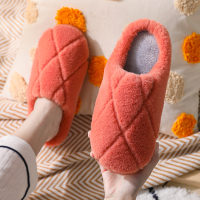 粉色[毛绒拖鞋] 38-39[建议37-38脚穿] 加厚棉拖鞋女秋冬季包跟居家居防滑加绒家用保暖厚底毛毛月子棉鞋