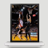 1 23*28cm(2幅偏远地区除外) 黑色实木框 单幅价格多幅请加入购物车 篮球NBA球星湖人勒布朗詹姆斯海报装饰