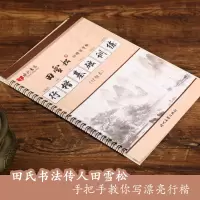 行楷基础训练 田雪松凹槽写字板 行楷全套 练字控笔训练钢笔字帖本练字帖中小学生成年零基础学练字套装硬笔书法字贴初学男女生