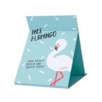 青色火烈鸟 创意韩国卡通台式折叠化妆镜大号梳妆镜便携可爱公主镜随身小镜子