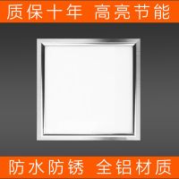 拉丝银 30*30方灯/节能款/10瓦 集成吊顶led灯厨房浴室厕所卫生间嵌入式吸顶灯天花铝扣板平板灯