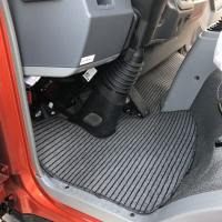 灰亚麻平铺单排 五征缔途DX小货车脚垫飞碟缔途GX MX双排微卡地垫全包围皮革脚垫