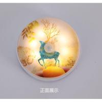 A款-招财鹿-感应款-白光 感恩价[1个装] 太阳能家用卧室过道走廊宿舍LED感应小夜灯感应灯人走灯灭夜用灯