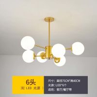 白光 6头黑色 全屋灯具套餐组合北欧魔豆吊灯客厅餐厅灯现代简约三室两厅卧室灯