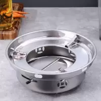 防风酒精炉(无赠品) 不锈钢酒精炉酒精锅家用饭店学生锅固体小火锅干锅宿舍干锅汤锅