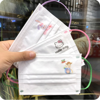 KT儿童-4-12岁独立装-10只 美少女战士一次性口罩成人大人可爱卡通透气儿童美女小脸网红个性