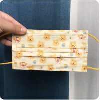 维尼平面款儿童(4-12岁)10只装 3D立体男女童口罩儿童成人大人一次性透气防尘防护女老虎维尼小熊