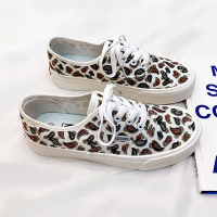 苏宁宜品腰果花满版印花女士帆布鞋潮流百搭