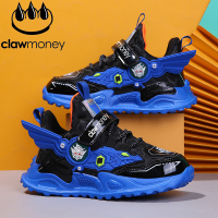 Claw money男童鞋子新秋冬防水儿童鞋男加绒二棉儿童运动棉鞋冬款