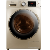MD100V332DG5 金色 美的(Midea)洗衣机全自动滚筒除螨洗烘一体10公斤kg变频大容量烘干