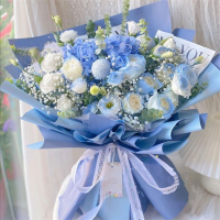 采蝶轩伊拉莎贝混搭桔梗花束节日送花全国同城送送爱人北京上海广州全国