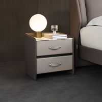 芝華仕(CHEERS)芝华仕意式极简岩板床头柜家用卧室简易小型收纳抽屉储物柜子G033
