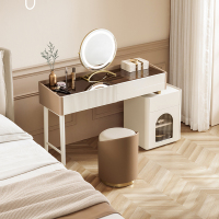 芝華仕(CHEERS)芝华仕梳妆台现代简约轻奢中大户型奶油风卧室化妆桌收纳柜PT071