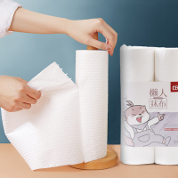 希艺欧厨房擦锅洗碗巾易冲洗不沾油懒人抹布一组2卷 50张/卷 拍一发二