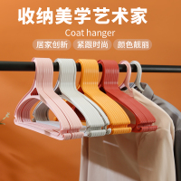 希艺欧防滑柔韧衣架网红轻奢款结实耐用不易变形10个装 颜色随机拍一发二