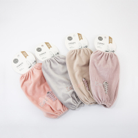 希艺欧时尚袖套中款防污袖套穿戴方便有效防污1双装 款式颜色随机