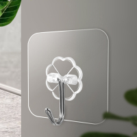 希艺欧简约粘钩6只装免钉安装承重力强不惧潮湿粘钩