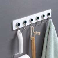 希艺欧六连粘钩简约色系承重力强不易掉落