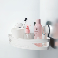 希艺欧多用途免打孔不锈钢三角置物架颜色随机