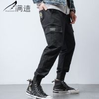 满速春秋季痞帅工装裤字男士潮牌宽松直筒休闲裤百搭韩版