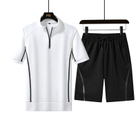 满速MUSZOOM夏款夏季薄款两件套三件套潮流时尚运动套装男
