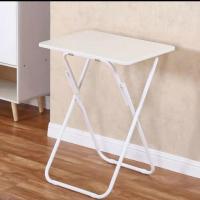 [长60*宽40*高75]折叠款 电脑桌台式家用白色书桌简约办公桌学生学习女孩卧室小型简易桌子